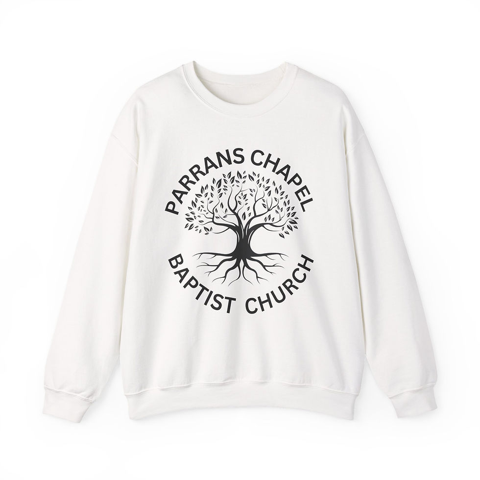 Thumbnail: Sweatshirt — Parrans Chapel Baptist Church Tree Logo Crewneck