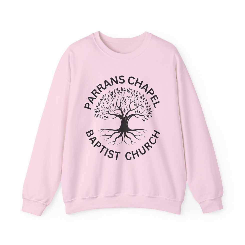 Thumbnail: Sweatshirt — Parrans Chapel Baptist Church Tree Logo Crewneck