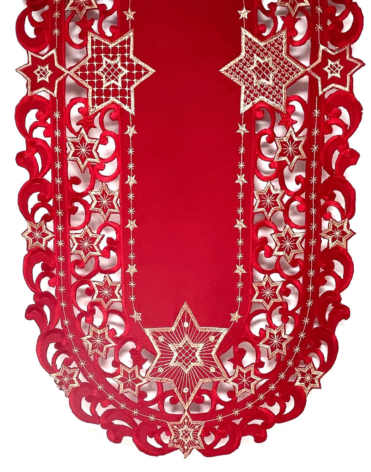 9100/R - (BOGO) Gold Star on Red Material