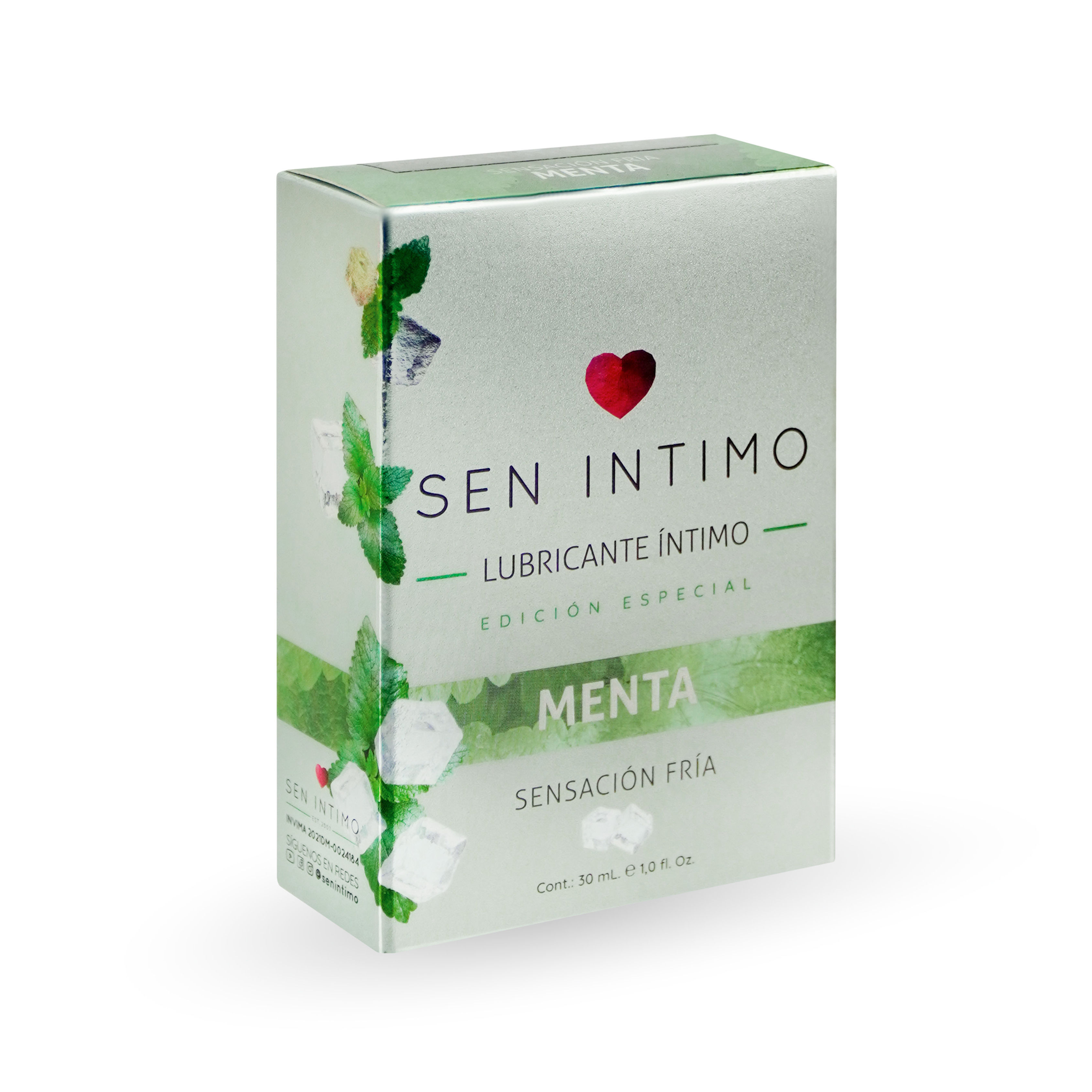 Lubricante de Menta – Sen Íntimo (30 ml)