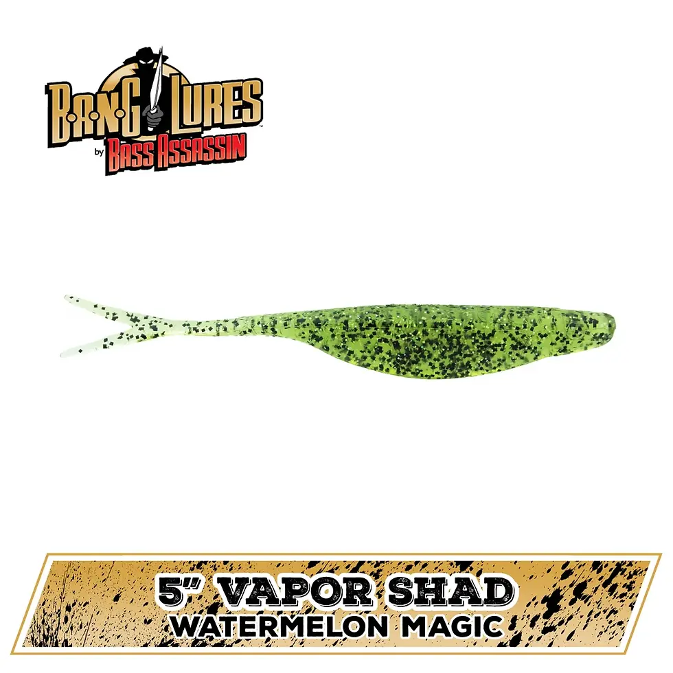 Thumbnail: 5" Vapor Split Tail Shad 10-Pack