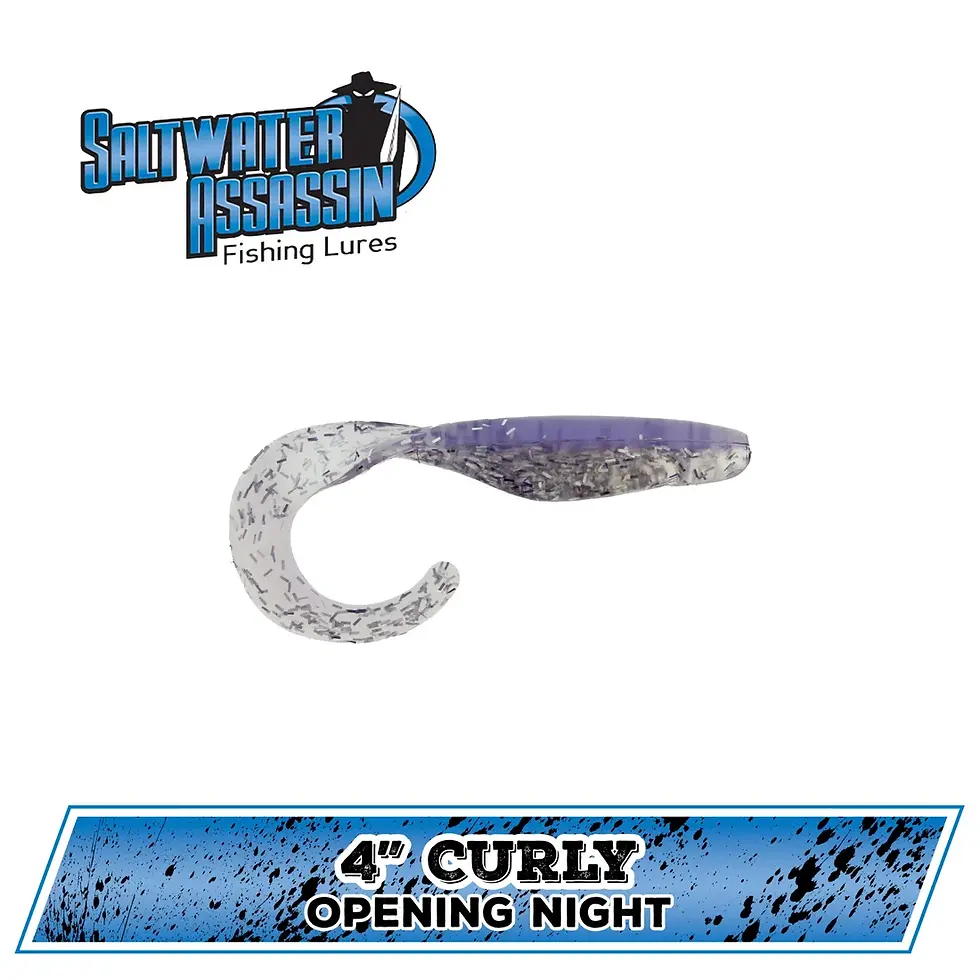 Thumbnail: 4" Saltwater Curly Tail Shad