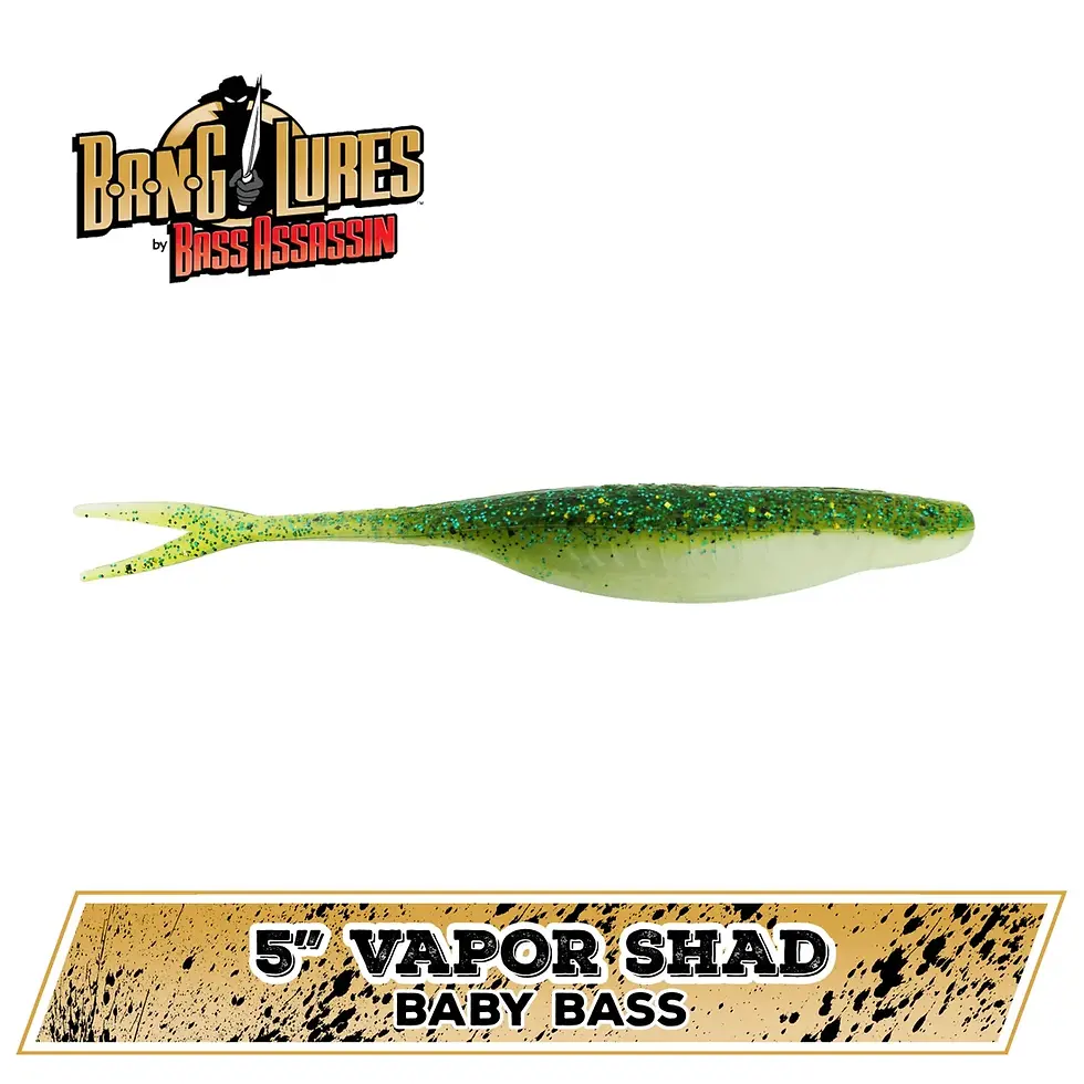 Thumbnail: 5" Vapor Split Tail Shad 10-Pack