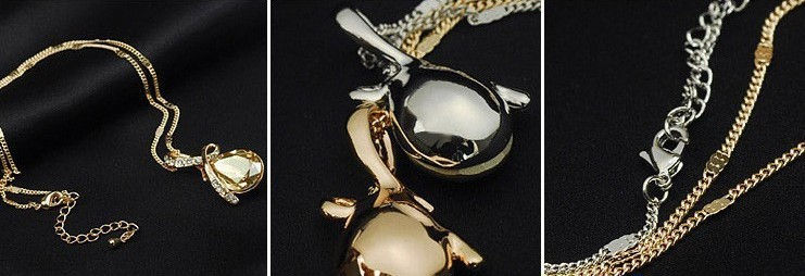 Thumbnail: 奧地利水晶天使之淚水晶吊墜+項鍊Austrian Crystal Pendant +Necklace