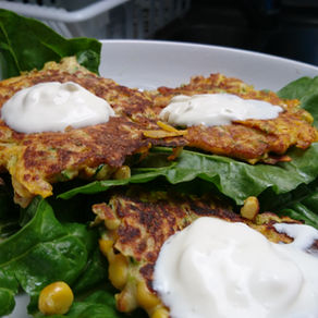 Corn, Courgette & Butternut Squash Fritters