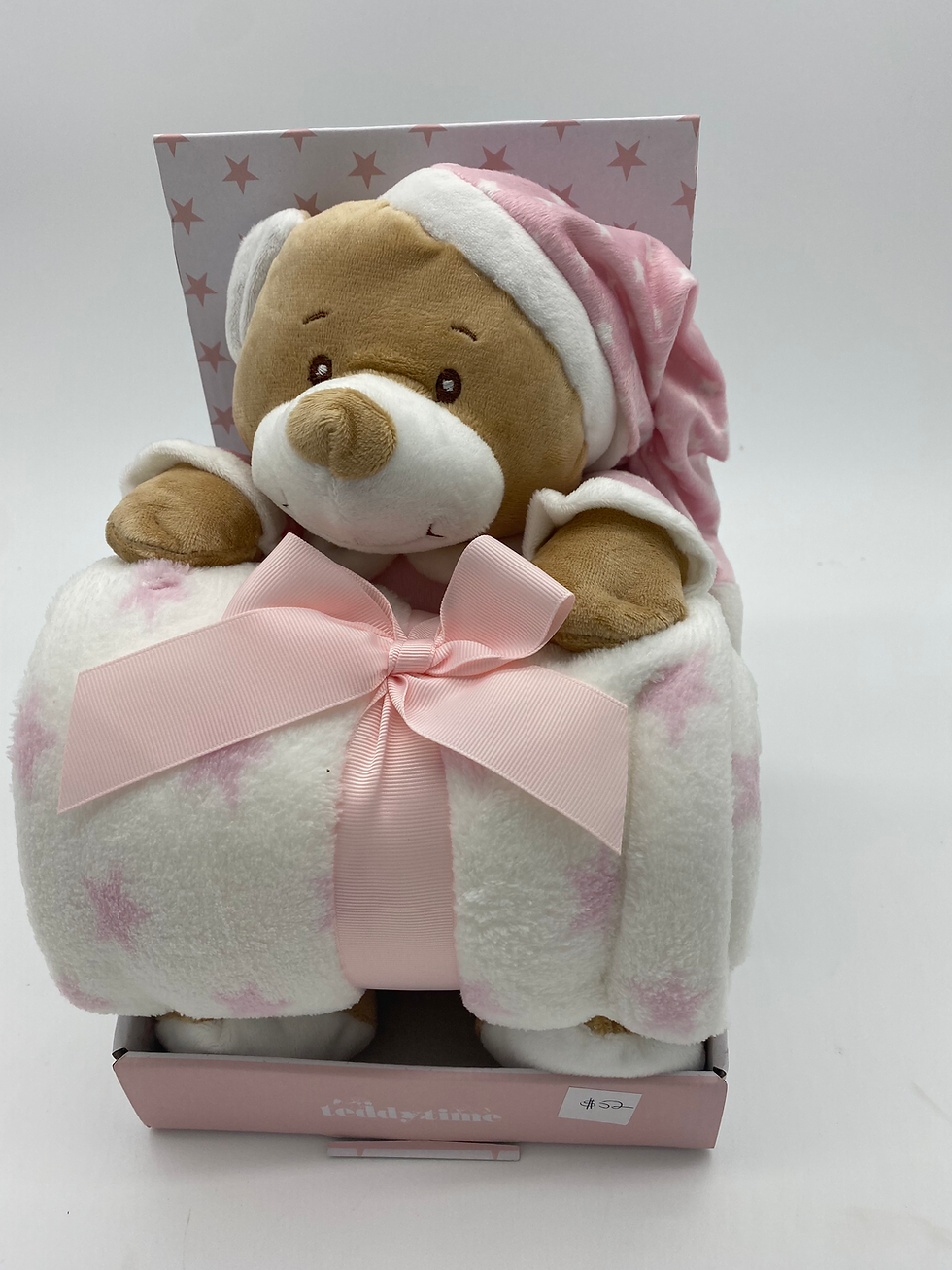 Baby Girl Teddy and Blanket 