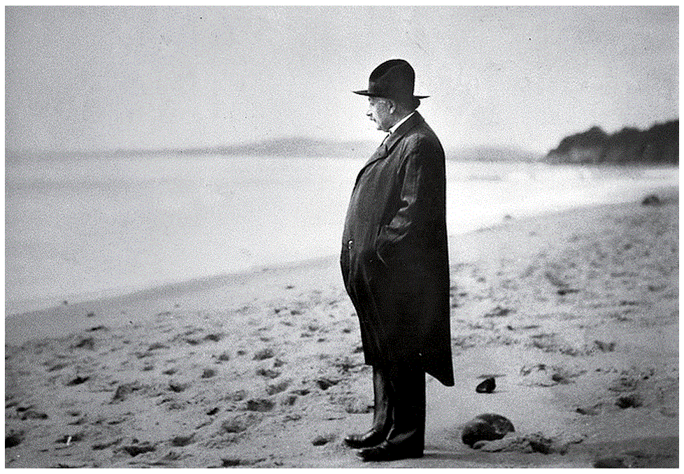 Albert Einstein Sta. Barbara beach California USA