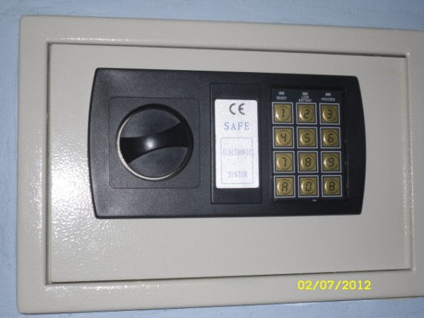 Combination Wall Safe in room 2