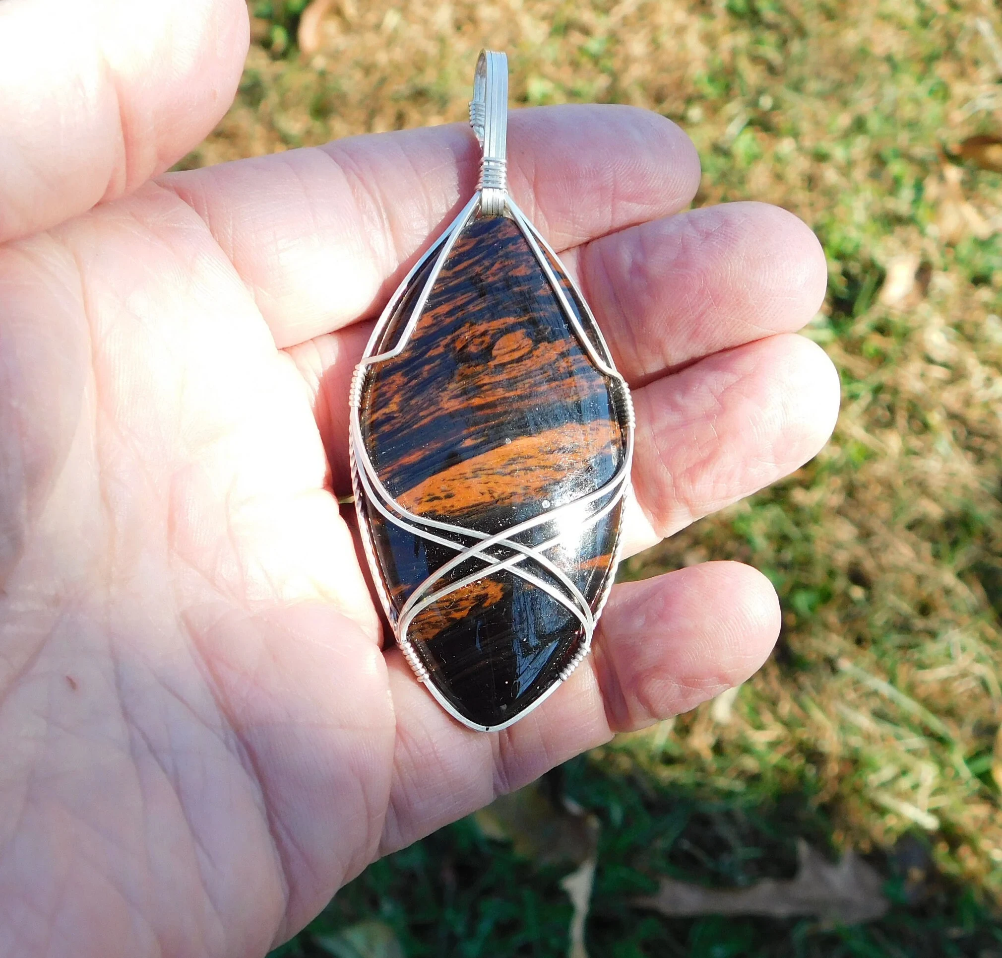 Mahogany Obsidian Pendant