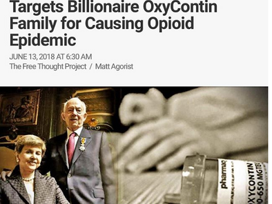 For the First Time Ever, Lawsuit Targets Billionaire Oxycontin Family for Causing Opioid Epidemic