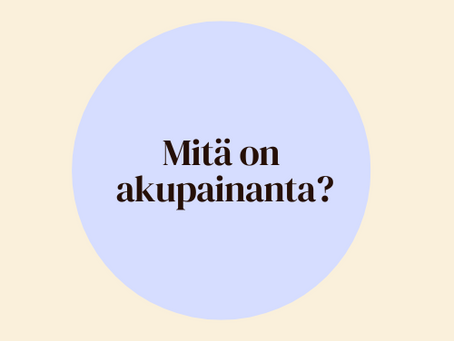 Mitä on akupainanta?