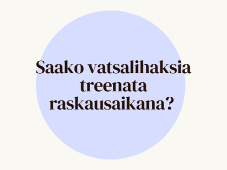 Saako vatsalihaksia treenata raskausaikana?