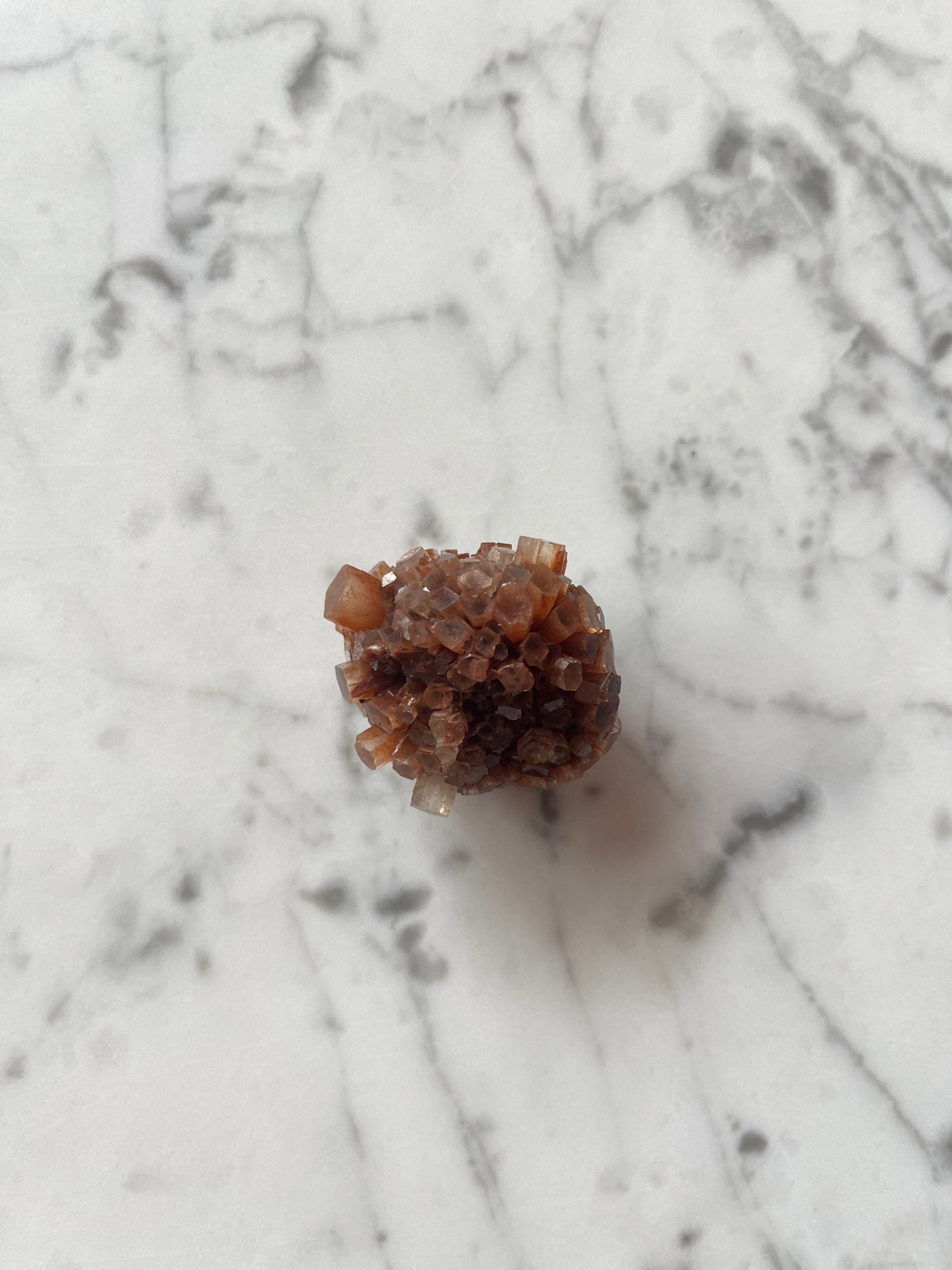 Aragonite, crystal points