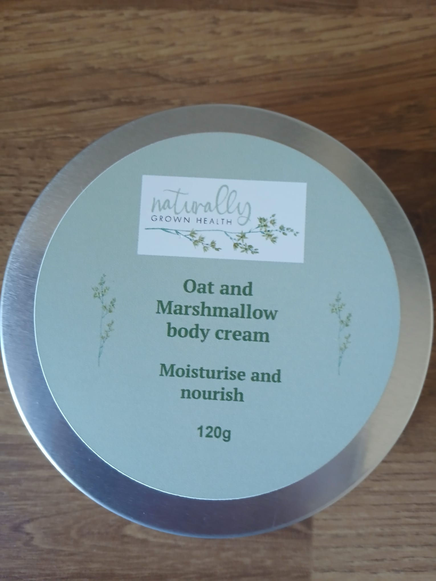 Moisturising body cream with Oat and Marshmallow or Rose
