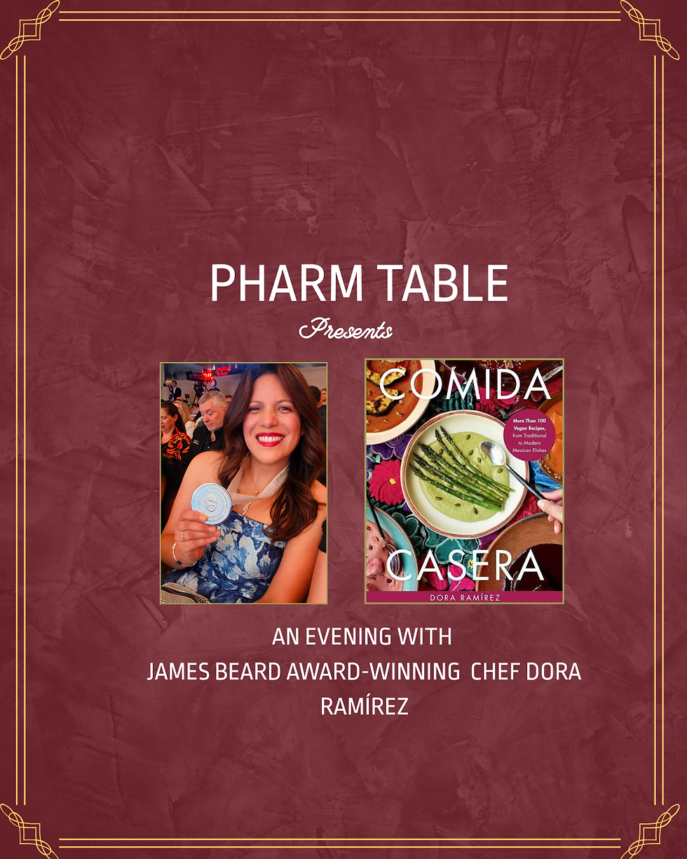An evening with James Beard Award Winner Chef Dora Ramírez