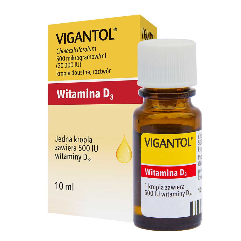 VIGANTOL witamina D3 20 000 j.m./ml krople 10 ml