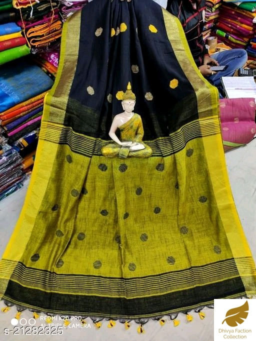 Thumbnail: Cotton  Linen saree