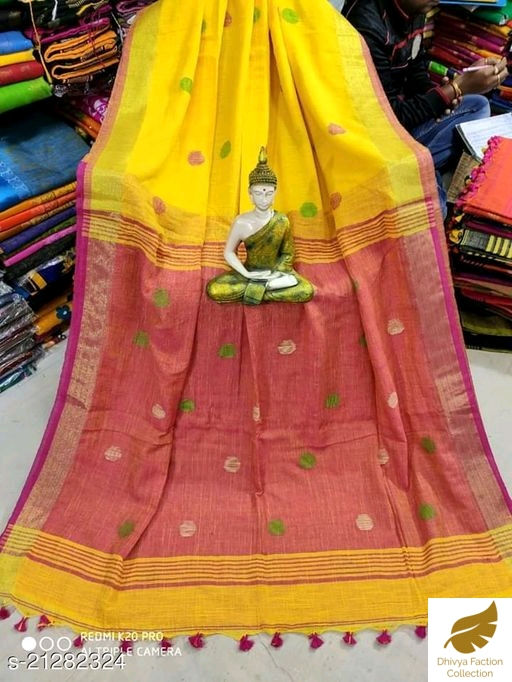 Thumbnail: Cotton  Linen saree