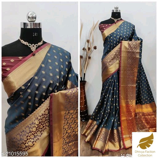 Thumbnail: Kanjivaram Silk  saree available 