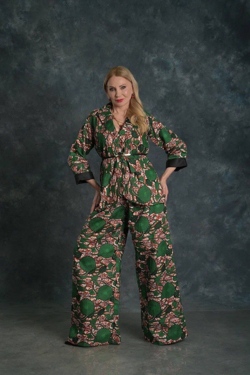 Thumbnail: Emerald Bloom Palazzo Suit
