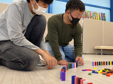 ドミノ楽しい❣️
