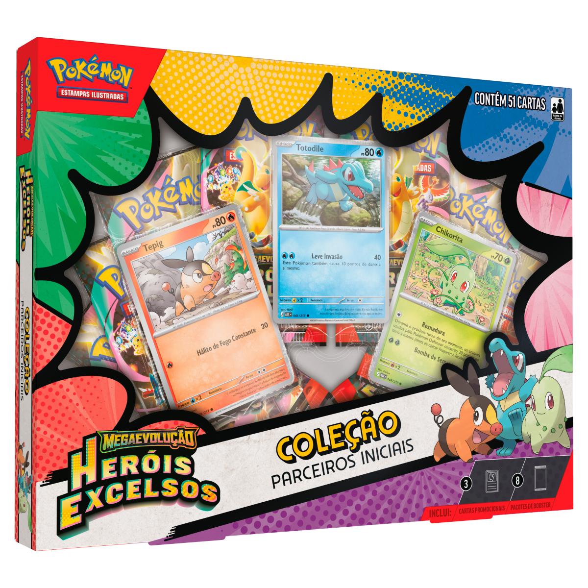 pokemon box me2.5 coleção parceiros iniciais herois Excelsos
