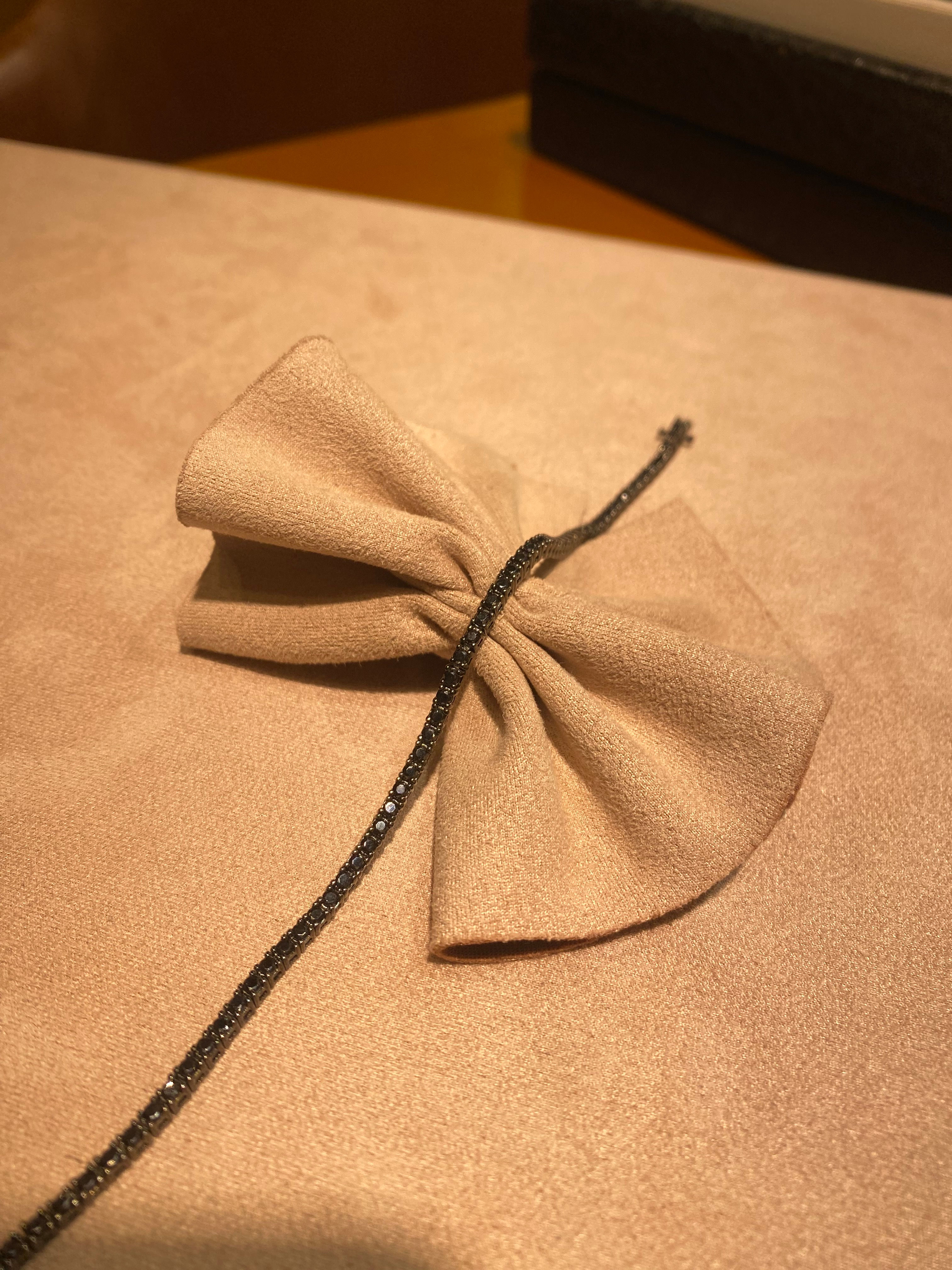 Pulsera Plata Circonitas Negras