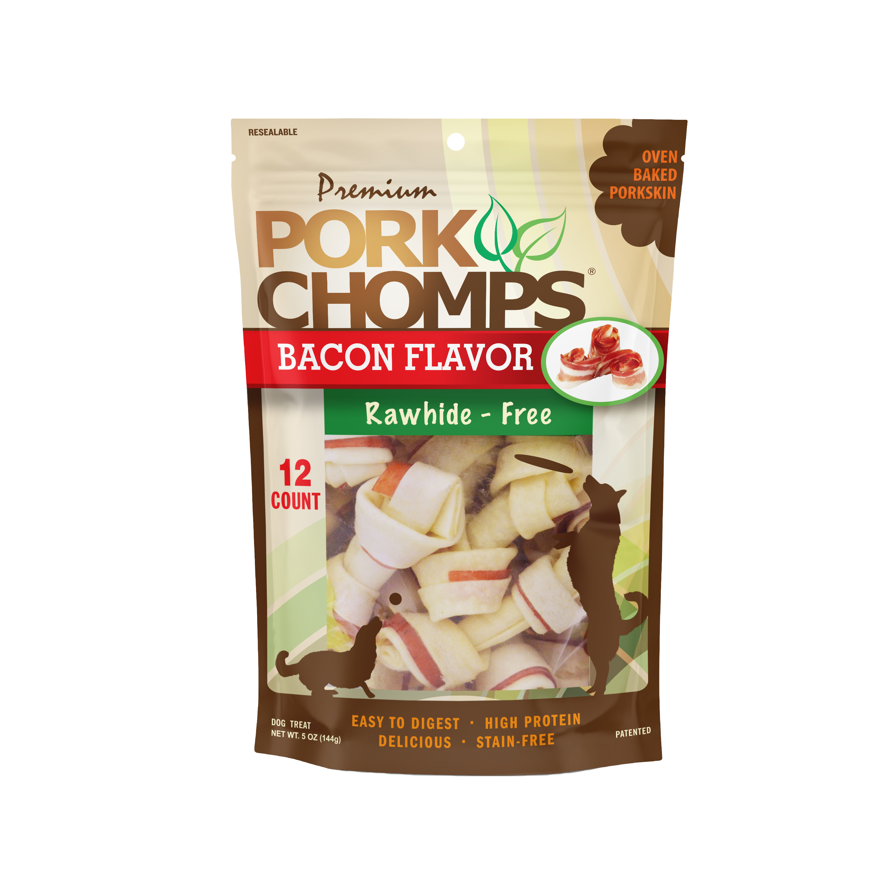 Bacon Flavor Mini Knots - 12 Count