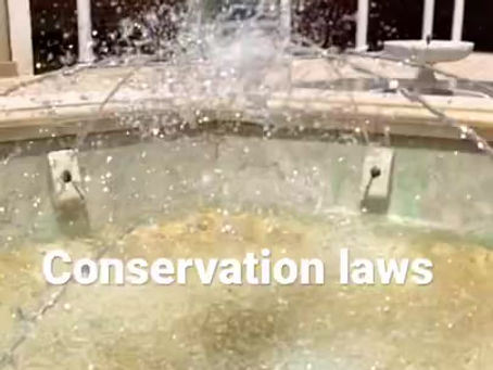 A great example of the conservation of mass, momentum, and energy