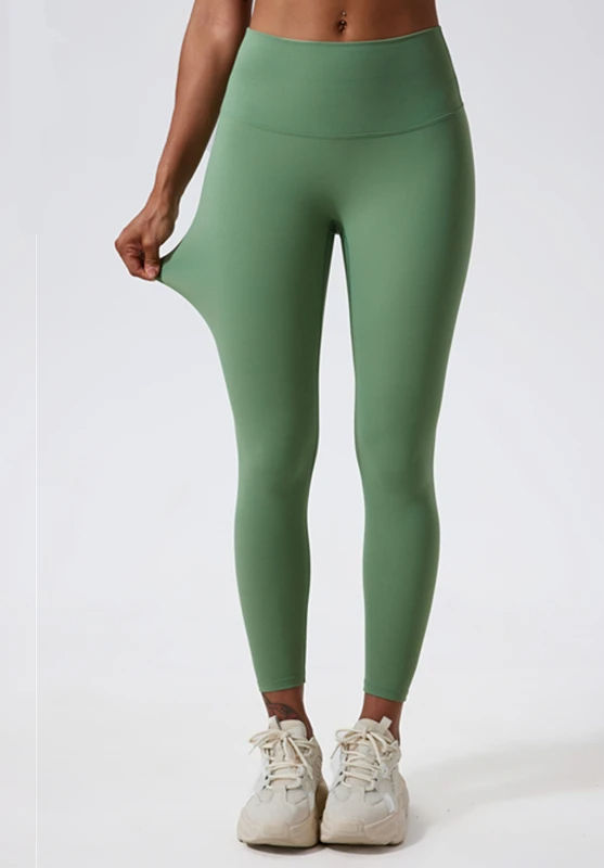 Cusuti Super Soft High Waist Yoga Pants - Tummy Control Workout Running Tights