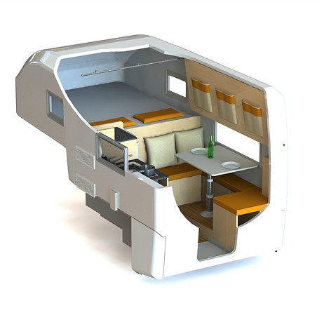 Aménagement intérieur cellule habitable pour pickup CEL'aventure