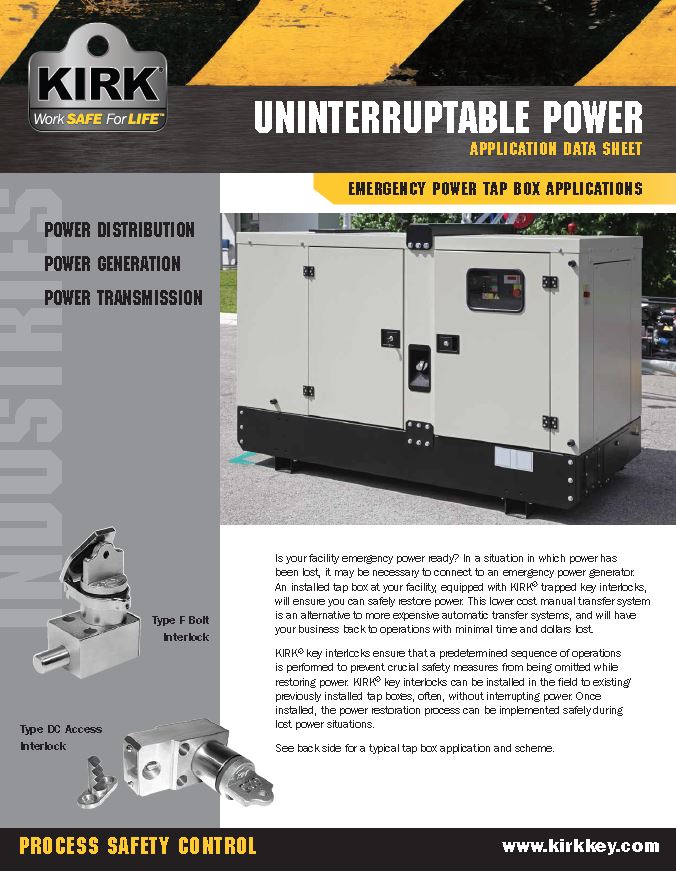 Kirk Key Generator Conenction Box Costs