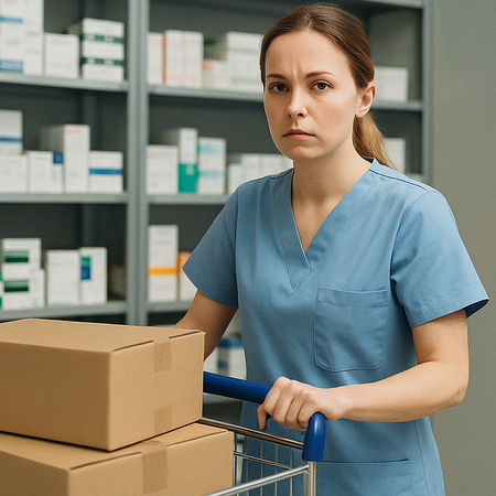 Infermiera sguattera del farmacista