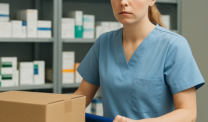 Infermiera sguattera del farmacista