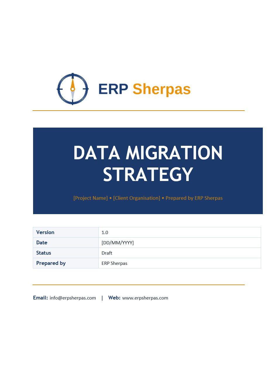 ERP Template - Data Migration Strategy