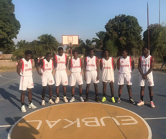 Uvira basketball team at the tournament in Kalemie