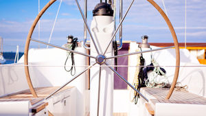 Pontoon boat steering