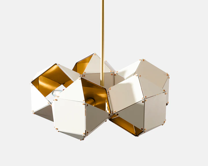 Welles Steel 5-Spoke Pendant