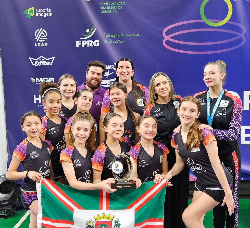 Ginastas do Instituto Flow conquistam vice-campeonato no Regional Sul e garantem vagas para o Torneio Nacional