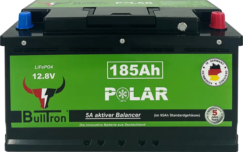 Miniaturbild: BullTron 12,8V Polar 185Ah inkl. Smart BMS mit 200A Dauerstrom & BT/WiFi App