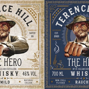 Terence Hill nun auch bei Deutschlands grösster Whiskydestillerie St. Kilian