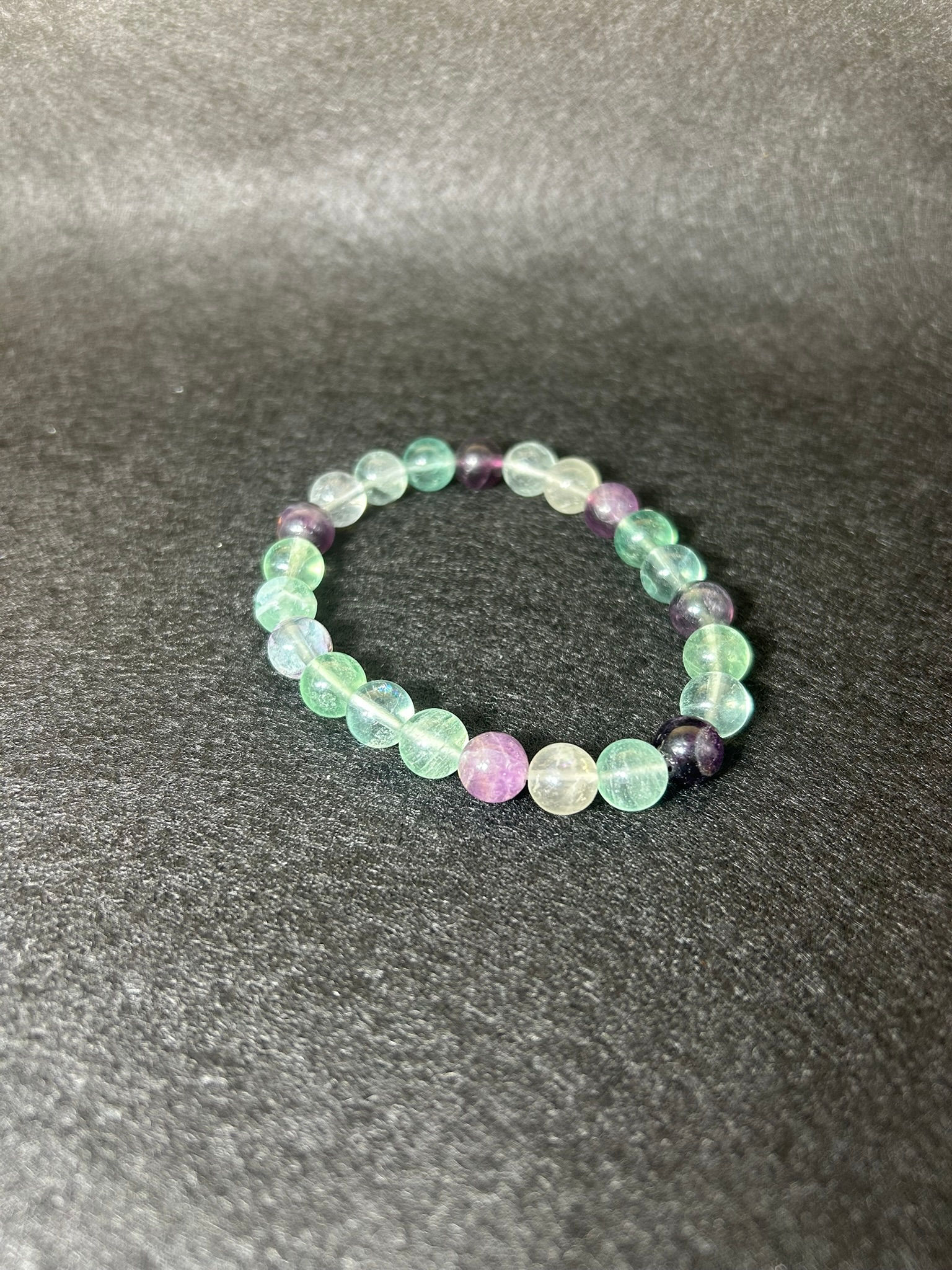 Rainbow Fluorite beaded bracelet