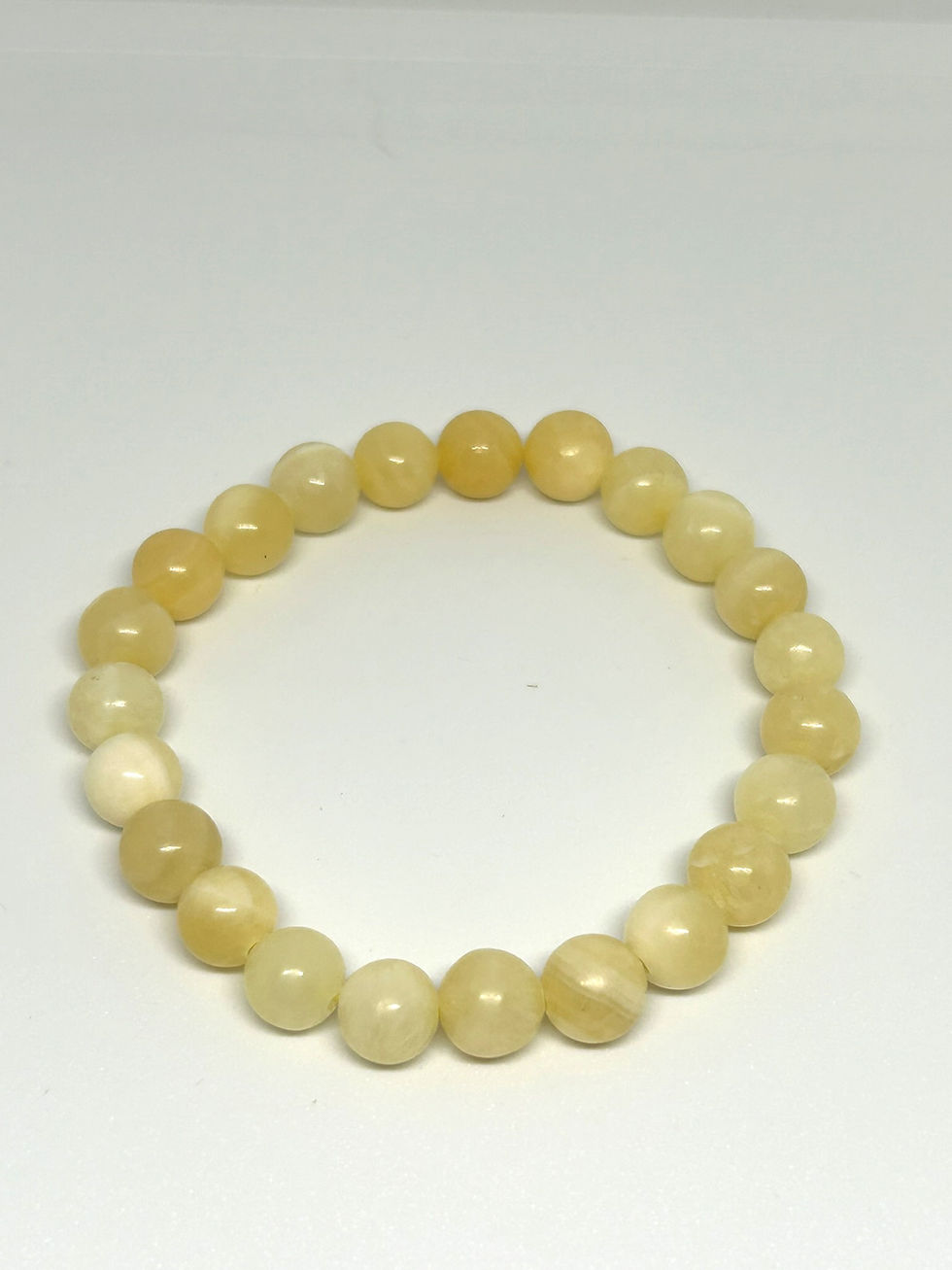 Yellow Calcite beaded bracelet