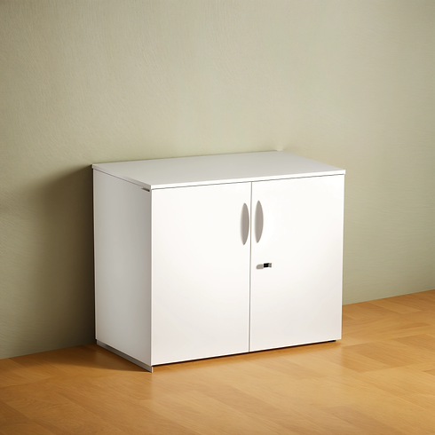 Lockable storage cabinet 70 cm-white