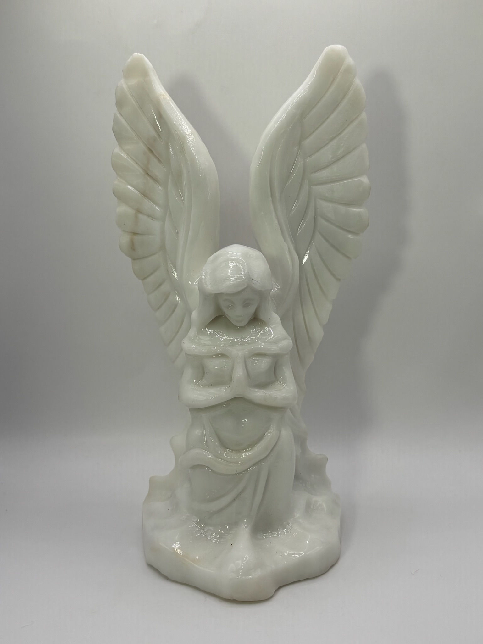 White Onyx Angel Statue
