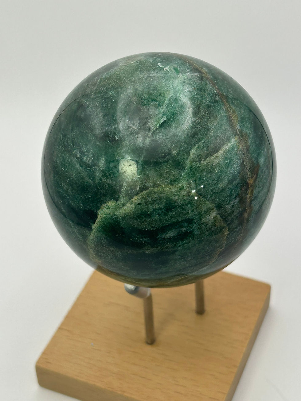Green Kyanite Schist Sphere (66.1 mm)
