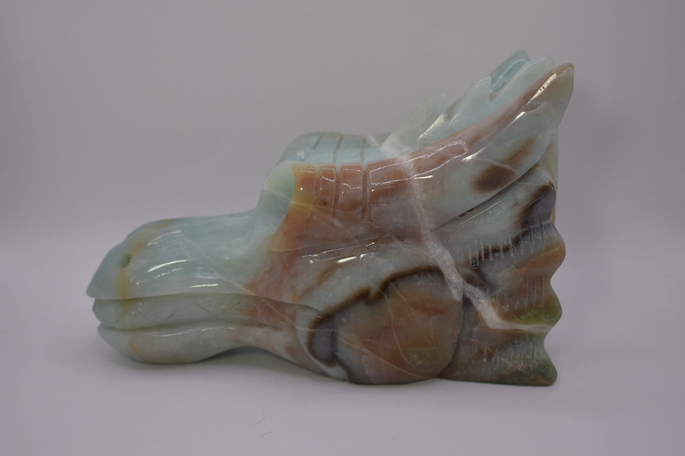 Thumbnail: Blue Caribbean Calcite Dragon Figurine