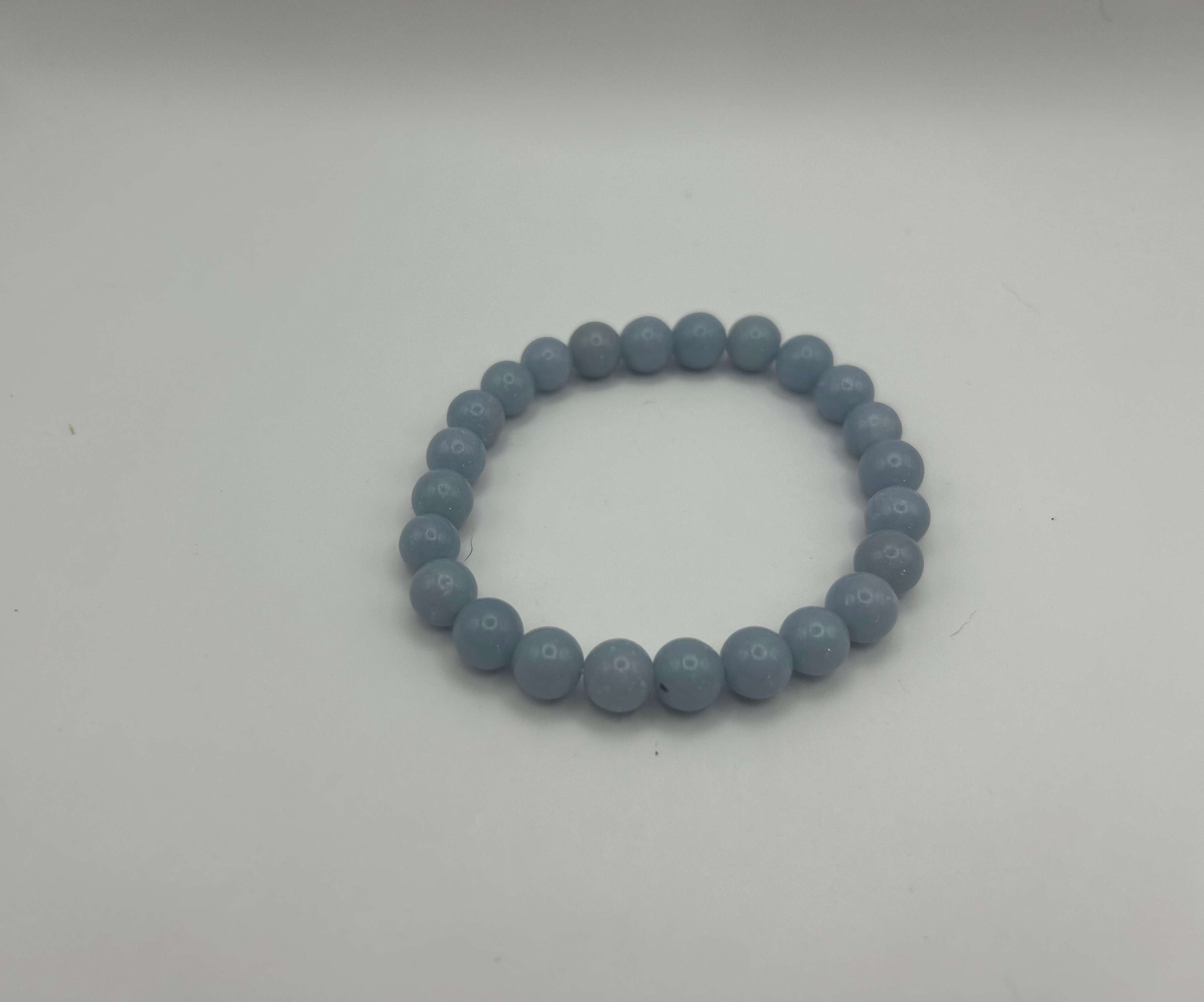 Angelite beaded bracelet