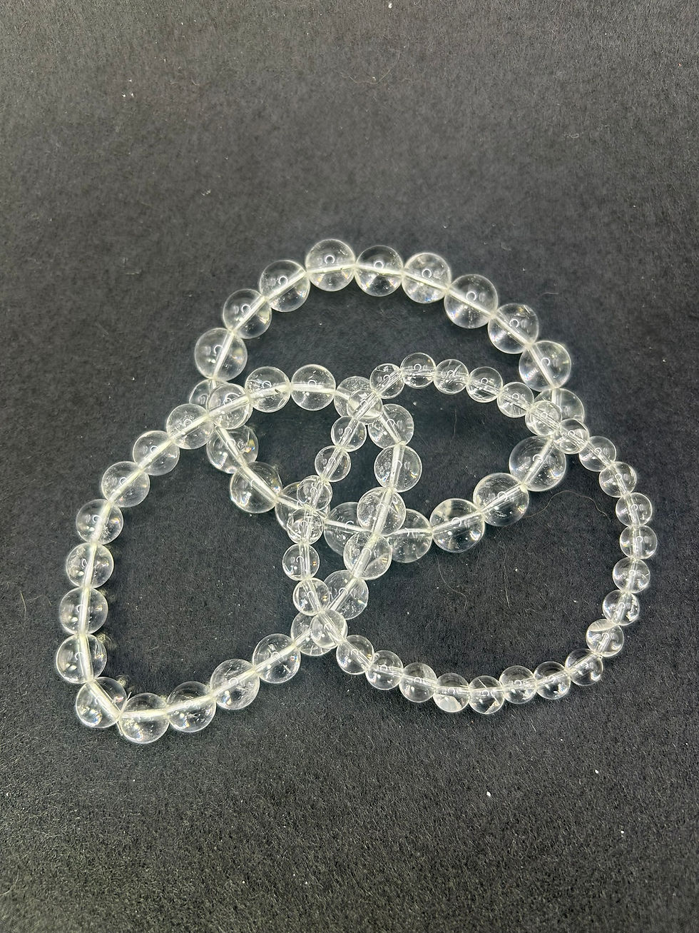 Thumbnail: Clear (Faceted) Quartz beaded bracelet