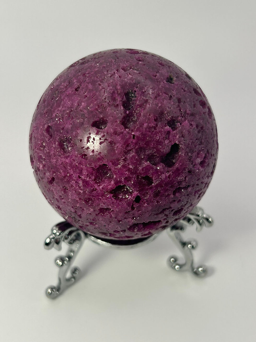 Thumbnail: Ruby Honeycomb Sphere (53.7mm)